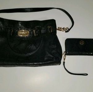 Michael Kors Snakeskin Handbag and Wallet